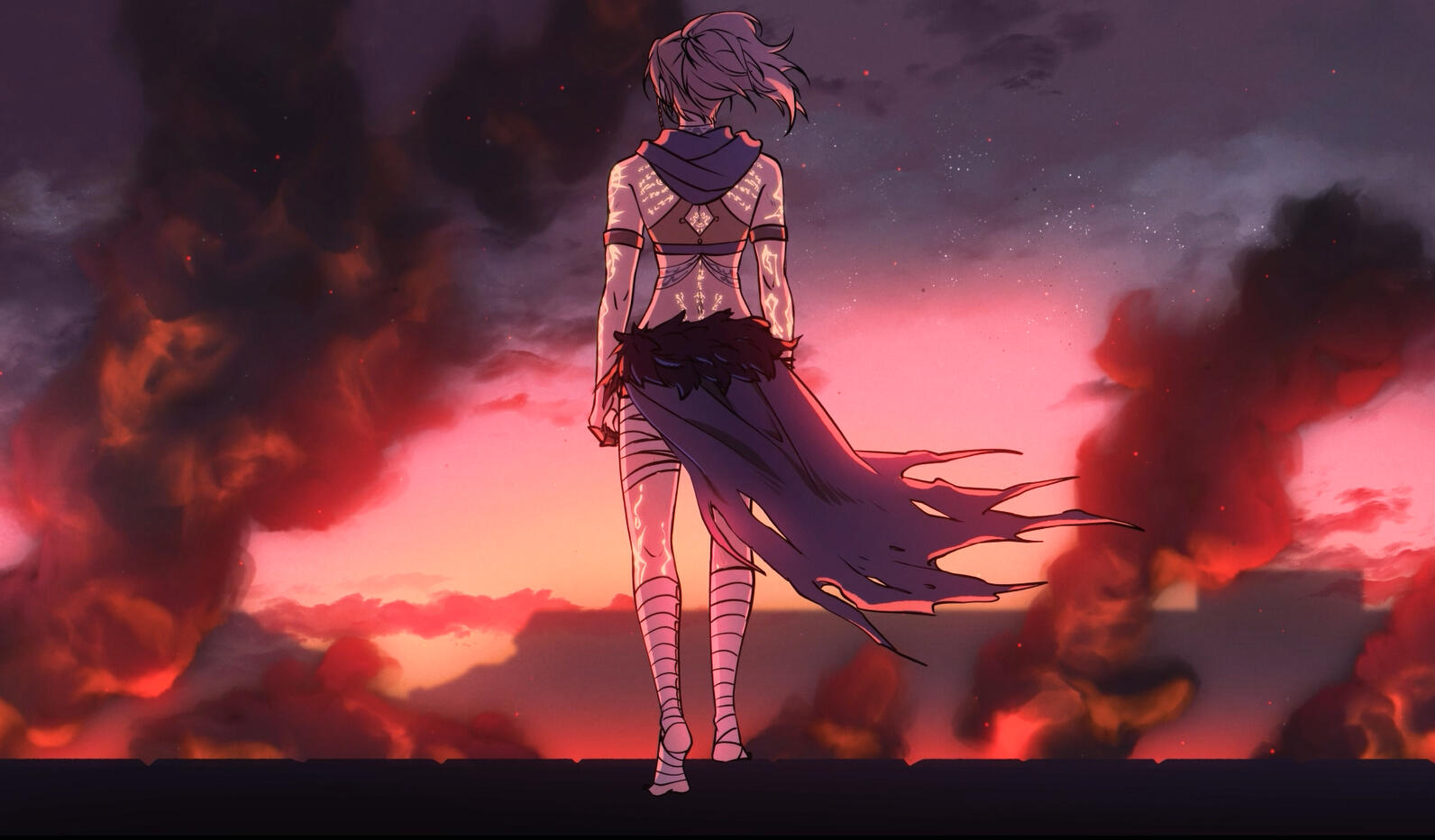 Through Fire &amp; Ash || Animated Wallpaper